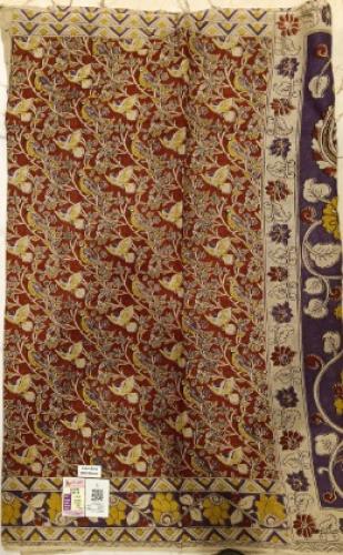 KALAMKARI PRINTED COTTON SAREE